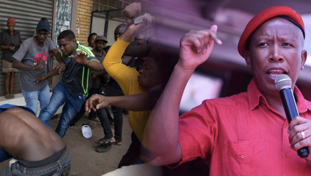 Malema condemns xenophobic violence in South Africa, challenges claims migrants “steal jobs”