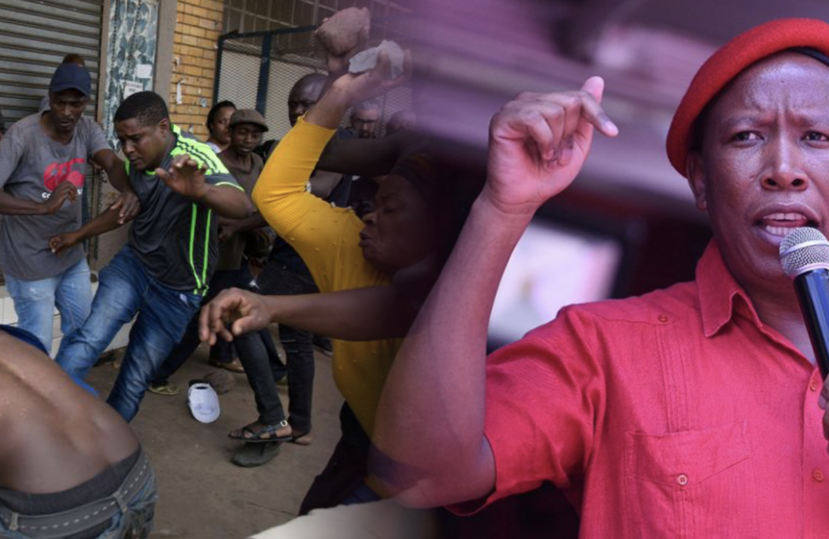 Malema condemns xenophobic violence in South Africa, challenges claims migrants “steal jobs”